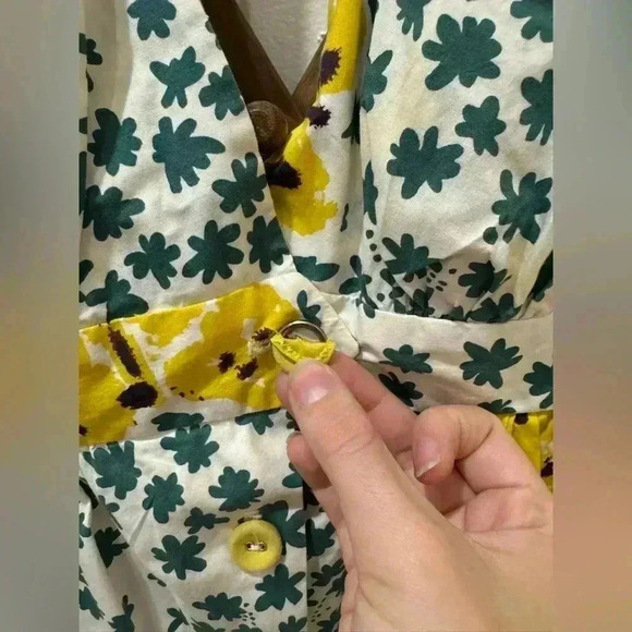 vntg Y2K Betsey Johnson halter flower butterfly dress baby doll style maximalist - Picture 9 of 10